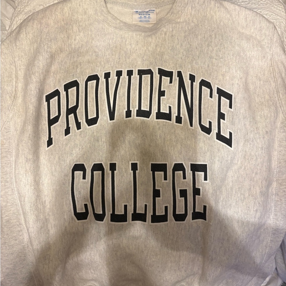 Providence College Champion Crewneck Sweatshirt in Light Gray